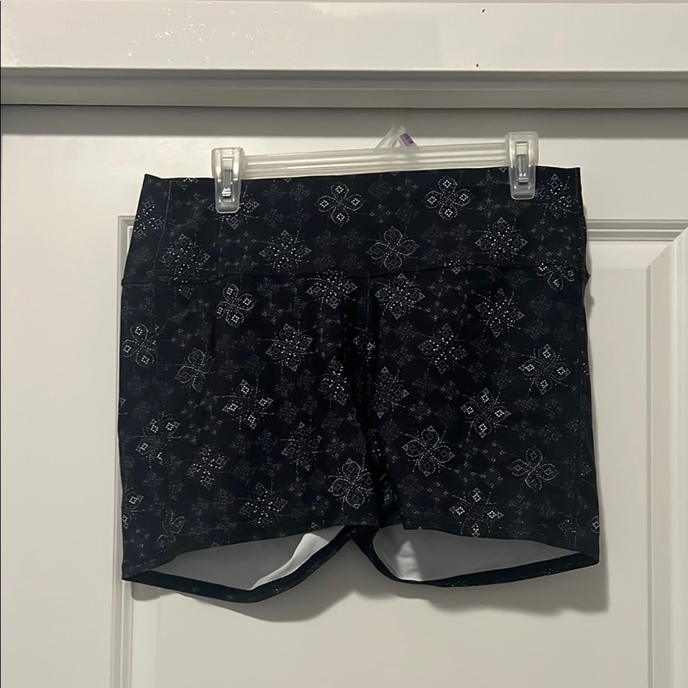 Black Patterned Spandex